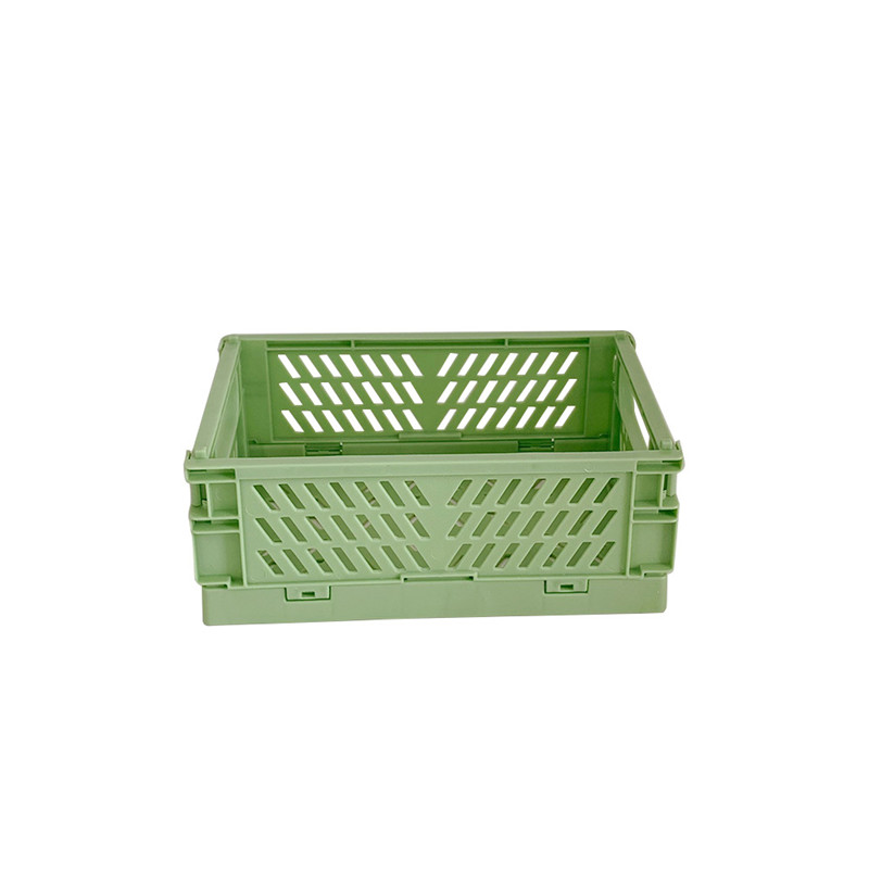1 PC Mini Desktop Cream Colour Plastic Foldable Stationary Organizer for Pen Pencil Masking Tape Small Thing Storage