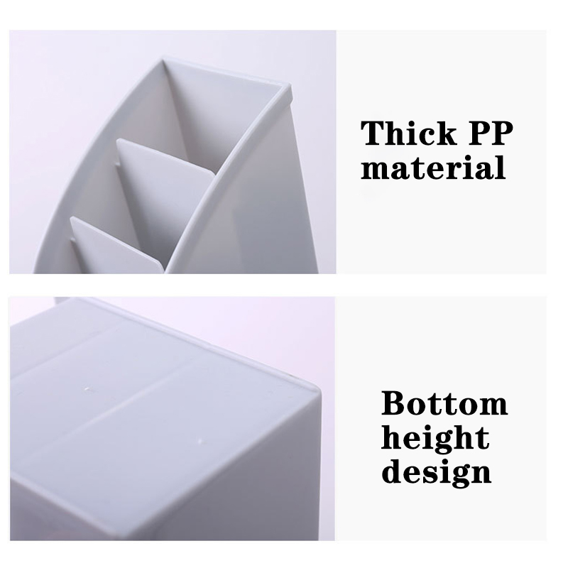 Desktop storage box TV remote storage multi-function trapezoidal PP can be washed in 3 colors