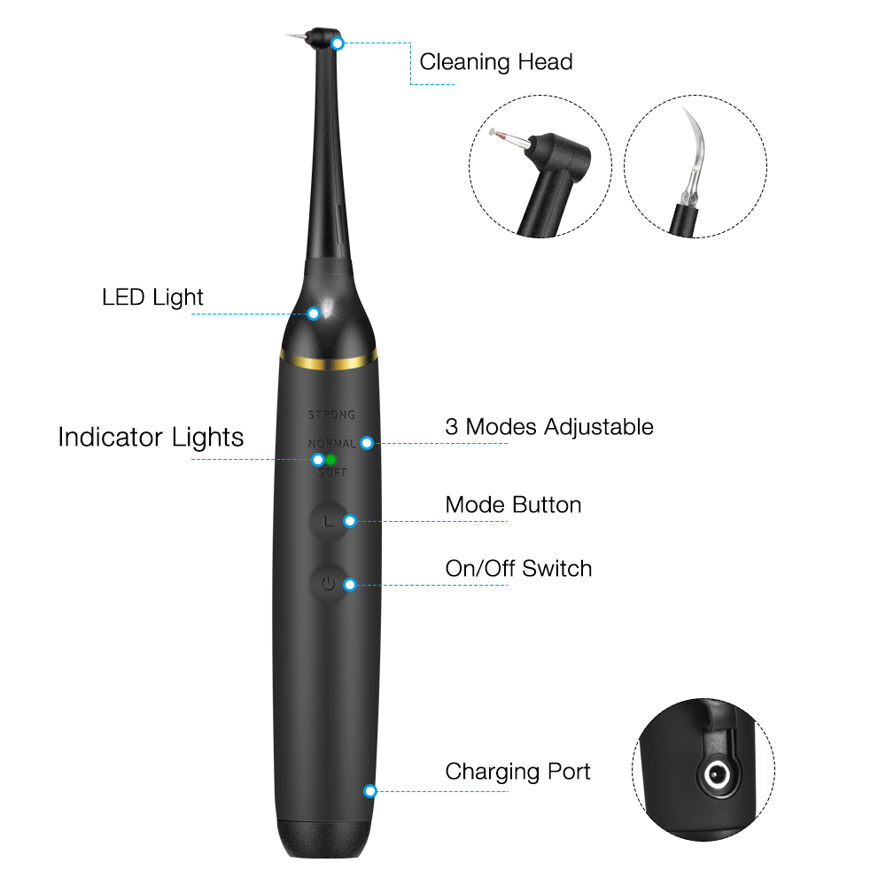 Electric Tooth Calculus Remover Sonic Dental Scaler Oral Irrigator Household Teeth Stains Tartar Tool Teeth Whitening Cleaner