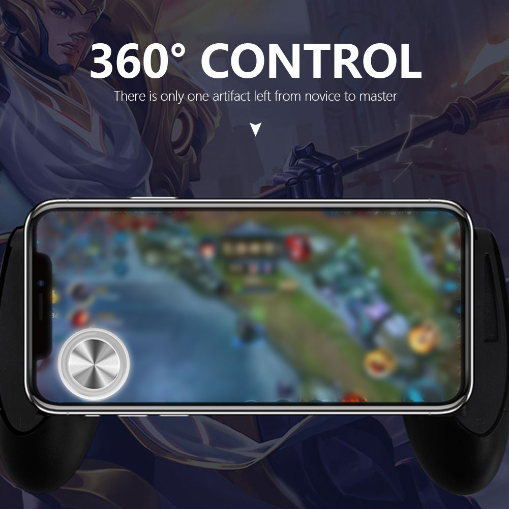 1pc Round Suction Up Game Joystick Rocker 360° Control Metal Button PUBG Mobile Gaming Controller For Universial Mobile Phone