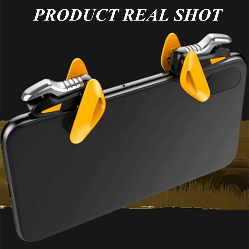 Mobile Gaming Controller for PUBG Aim Shotting Game Trigger Alloy Key Button for Android IPhone Phone Gamepad Joyst