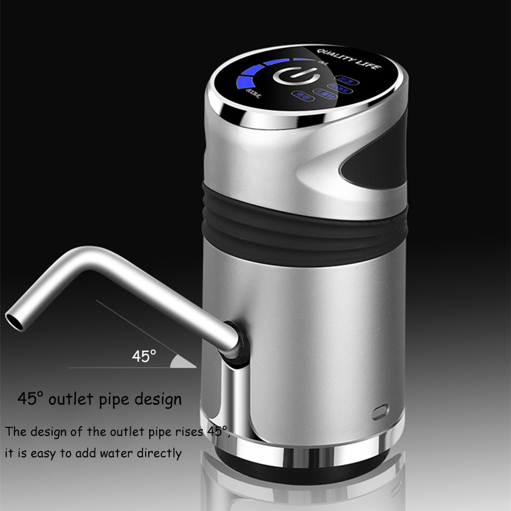 Gadgets Water Bottle Pump Mini Barreled Water Electric Pump Automatic Portable Water Dispenser LED Display Drink Dispenser