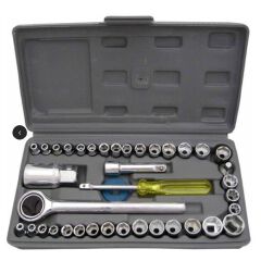 40pcs Automobile/Motorcycle Repair TOOLBOX Set Sockets Mini Socket Wrench Set