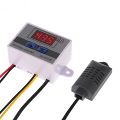 XH-W3005 W3005 DC 12V 24V 220V 10A Digital Humidity Controller Hygrometer Control Switch 0~99%RH Hygrostat w/ Humidity Sensor