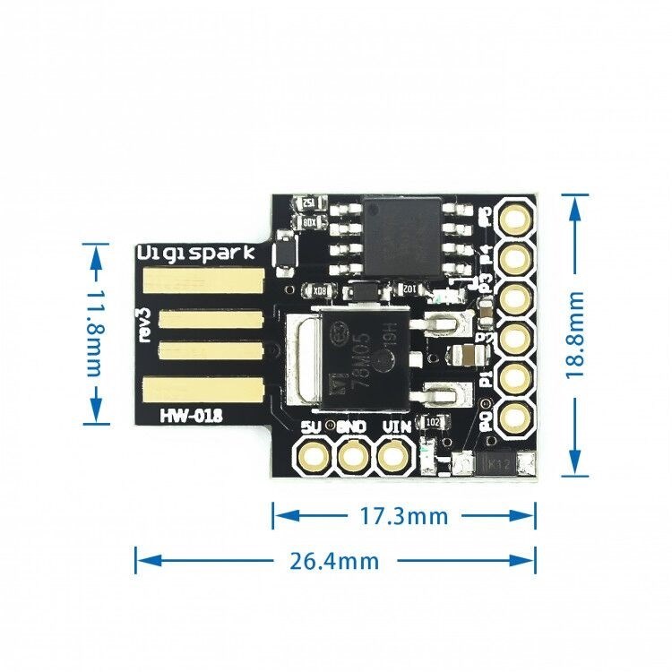 1pcs Digispark kickstarter development board ATTINY85 module for arduino usb