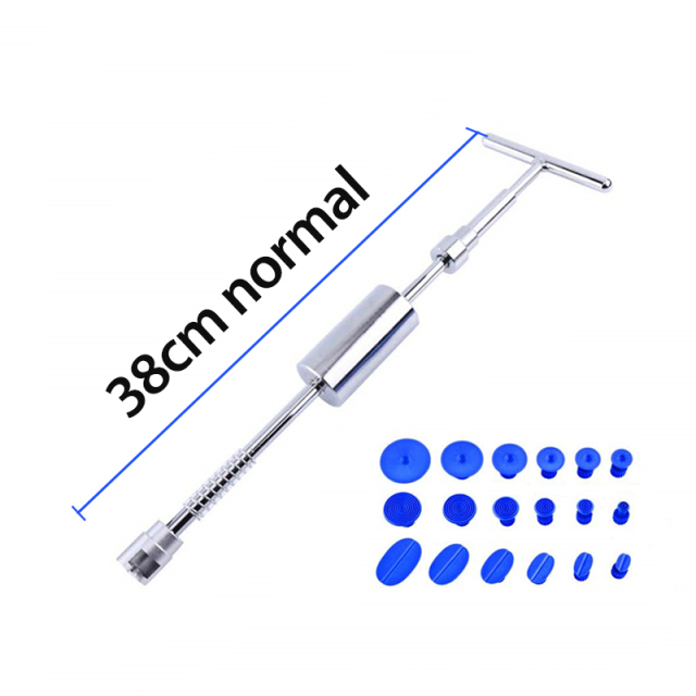 Metal Car Dent Repair Tools Auto Body Repair Dent Puller Tool Kit Slide Hammer Reverse Hammer Glue +18pcs Glue Puller 50cm 38cm