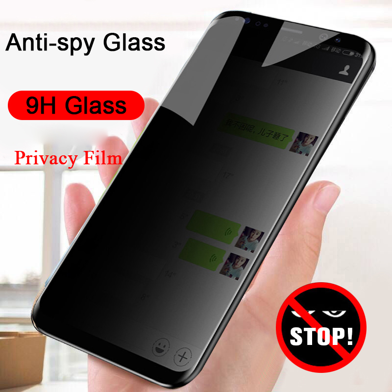 Privacy Screen Protector for Samsung Galaxy S21 S20 S10 S9 Plus A51 A71 Anti-Spy Tempered Glass for Samsung S20 S21 Ultra
