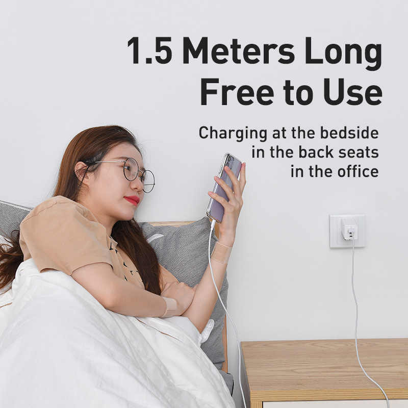 Baseus USB Cable for iPhone 7 6 Charger USB C Cable QC 3.0 Fast Charging Type-C Cable for Samsung S10 S9 Wire for Huawei Xiaomi