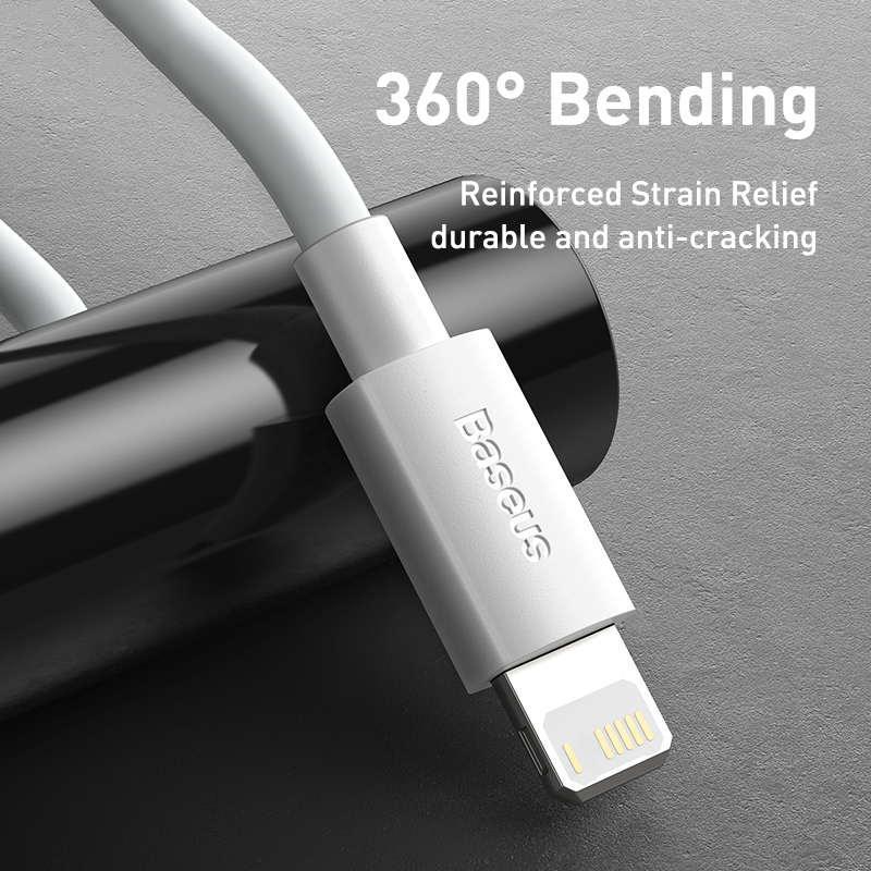 Baseus USB Cable for iPhone 7 6 Charger USB C Cable QC 3.0 Fast Charging Type-C Cable for Samsung S10 S9 Wire for Huawei Xiaomi