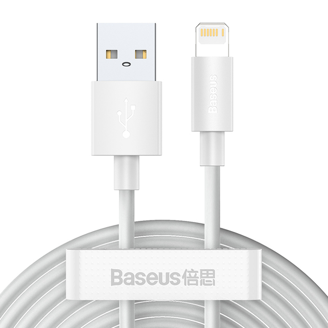 Baseus USB Cable for iPhone 7 6 Charger USB C Cable QC 3.0 Fast Charging Type-C Cable for Samsung S10 S9 Wire for Huawei Xiaomi