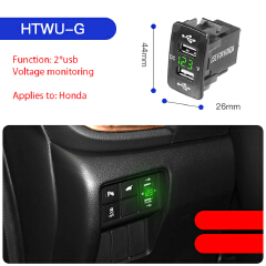 Quick Charge Car Charger Dual USB Interface Socket Fast Car Charger Use for TOYOTA HONDA Suzuki Geely Emgrand with Harness