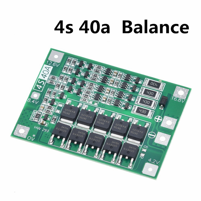 3S/4S 40A 60A Li-ion Lithium Battery Charger Protection Board 18650 BMS For Drill Motor 11.1V 12.6V/14.8V 16.8V Enhance/Balance