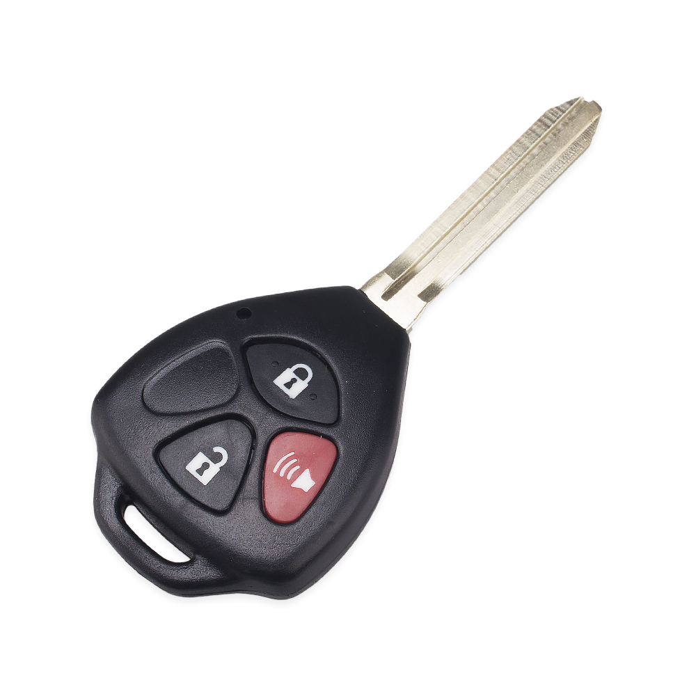 Toy43 Key Shell For Toyota Corolla Camry Reiz RAV4 Crown Avalon Venza Matrix Blank 2/3/4 Button Remote Car Key Case TOY43 Blade
