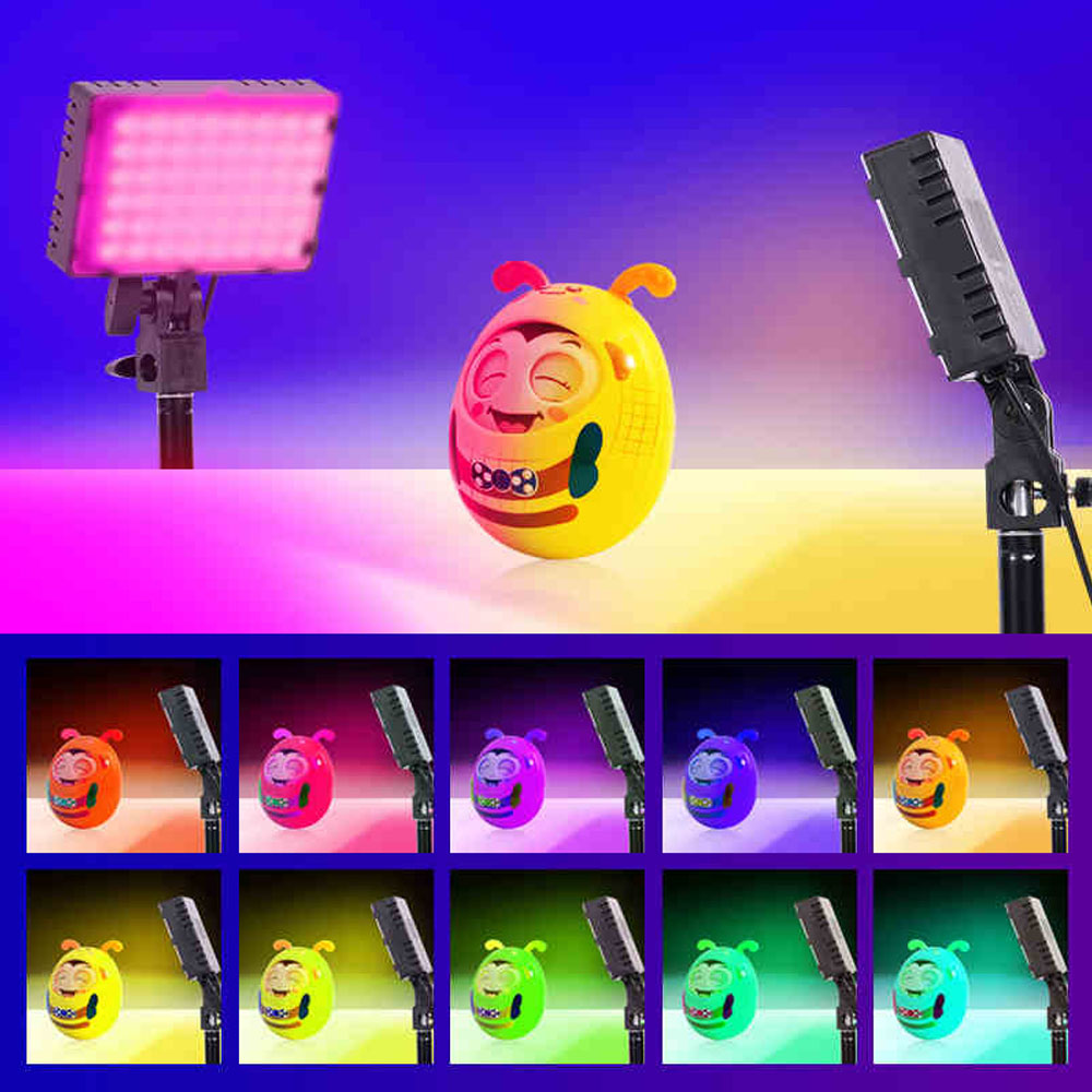 RGB 10W 2600-6000K fill light LED led photography light photo studio portable desktop light For Yout Vlog