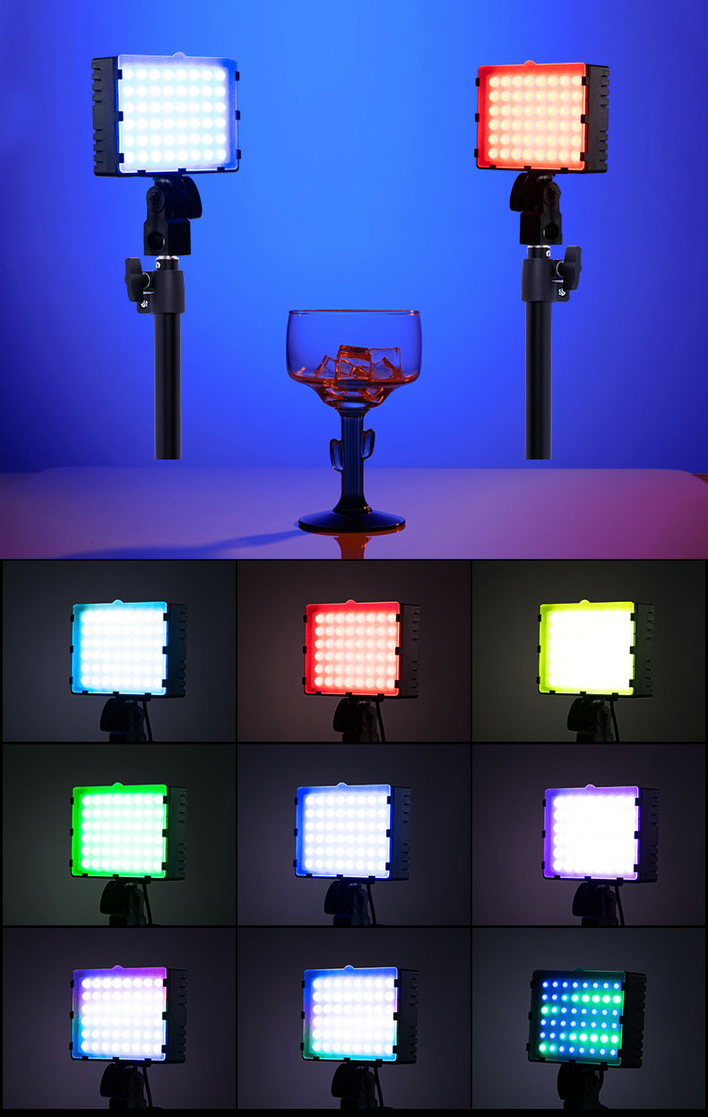 RGB 10W 2600-6000K fill light LED led photography light photo studio portable desktop light For Yout Vlog