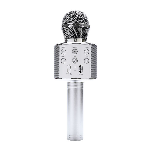 WS858 Portable Bluetooth Karaoke dj Microphone Wireless Professional Speaker Home KTV Handheld Microphone mikrofon