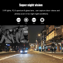 2 Lens Car Video recorder HD1080P Dash Cam Car Black Box 3.0inch IPS Camera Recorder Night Vision G-sensor Loop Recording Dvr