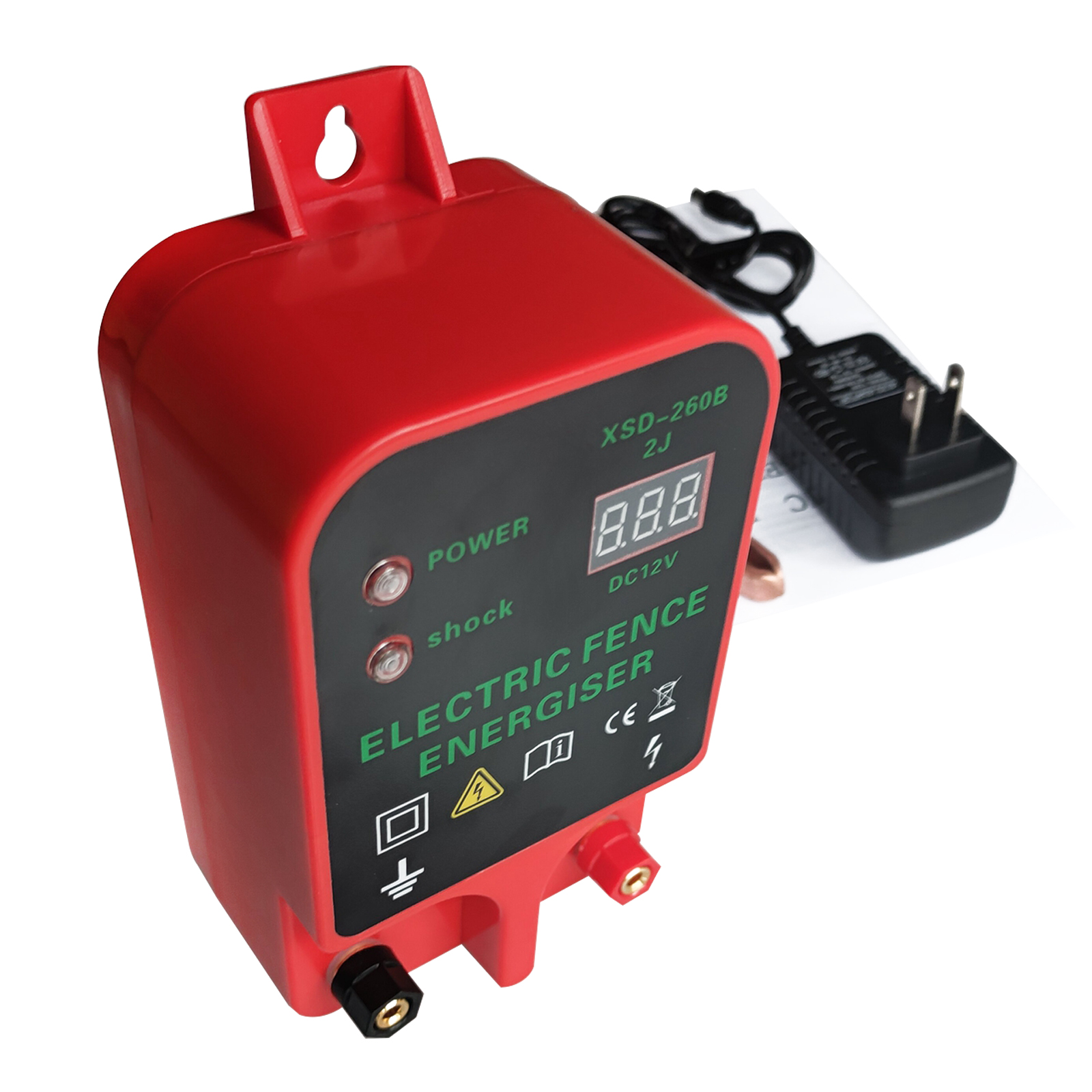 Electric Fence Livestock 10KM Electric Fence Charger High Voltage Pulse Controller Sheep Horse Poultry Fence Energizer Tools