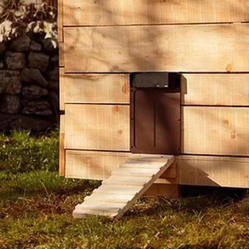 Automatic Chicken Coop Door Light Sense Door Opener Poultry Garden Chicken Duck Door Opener Practical Chicken Poultry Door