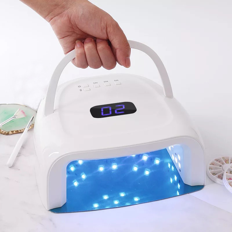 15600mAh 60W Rechargeable Nail Lamp S20 Wireless Gel Polish Dryer Manicure Machine Pedicure Light Cordless Nail UV LED Lamp