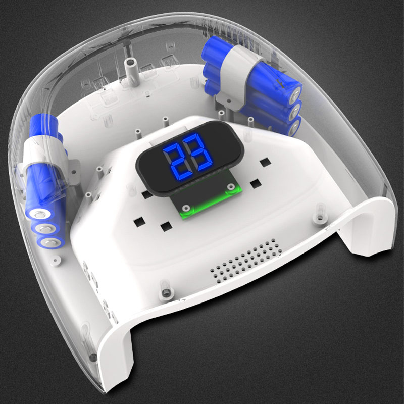 15600mAh 60W Rechargeable Nail Lamp S20 Wireless Gel Polish Dryer Manicure Machine Pedicure Light Cordless Nail UV LED Lamp view 3