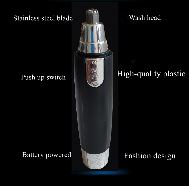 1PC Electric Nose Hair Trimmer Nose Clipper Battery Powered Razor Ear Hair Removal Face Care Shaving Razor for Men and women