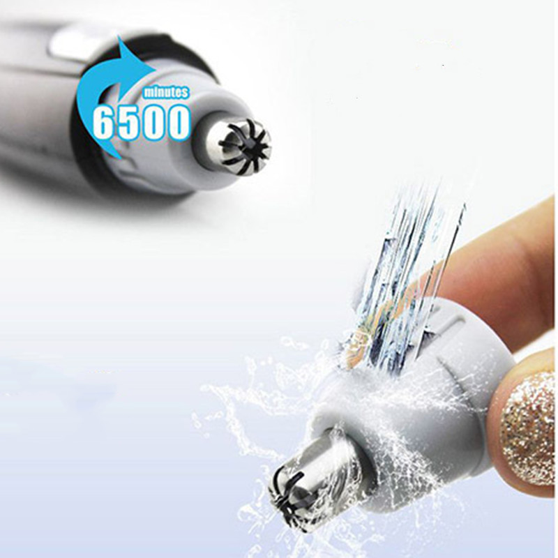 1PC Electric Nose Hair Trimmer Nose Clipper Battery Powered Razor Ear Hair Removal Face Care Shaving Razor for Men and women