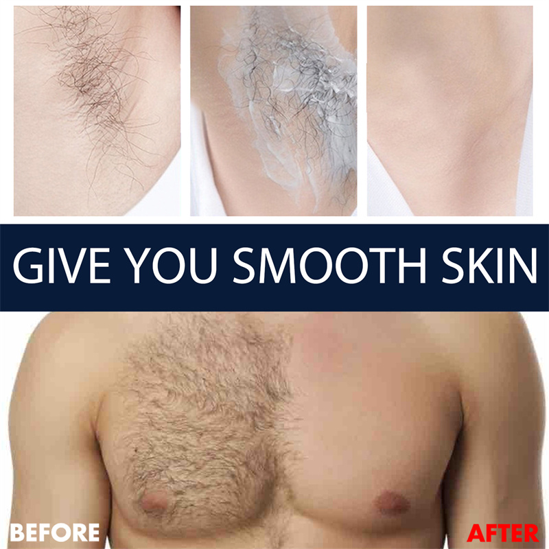 Effective Men Painless Depilatory Cream Hair Removal Cream for Removal Armpit Legs Hair Nourishing Repair Body Care Shaving 60ml