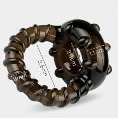 Cock Ring,Elastic Cock Ring Testicle Restraint Prolonged Intercourse Adult Sex Toy for Men