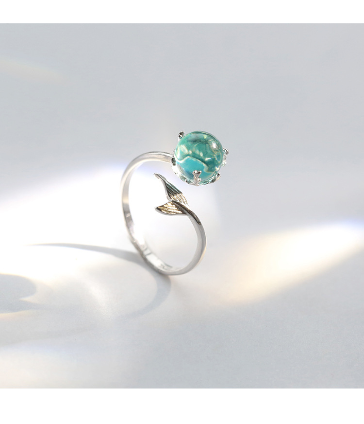 Fashion Mermaid Tail Ring for Women Statement Jewelry Finger Fish Ring  Jewelry