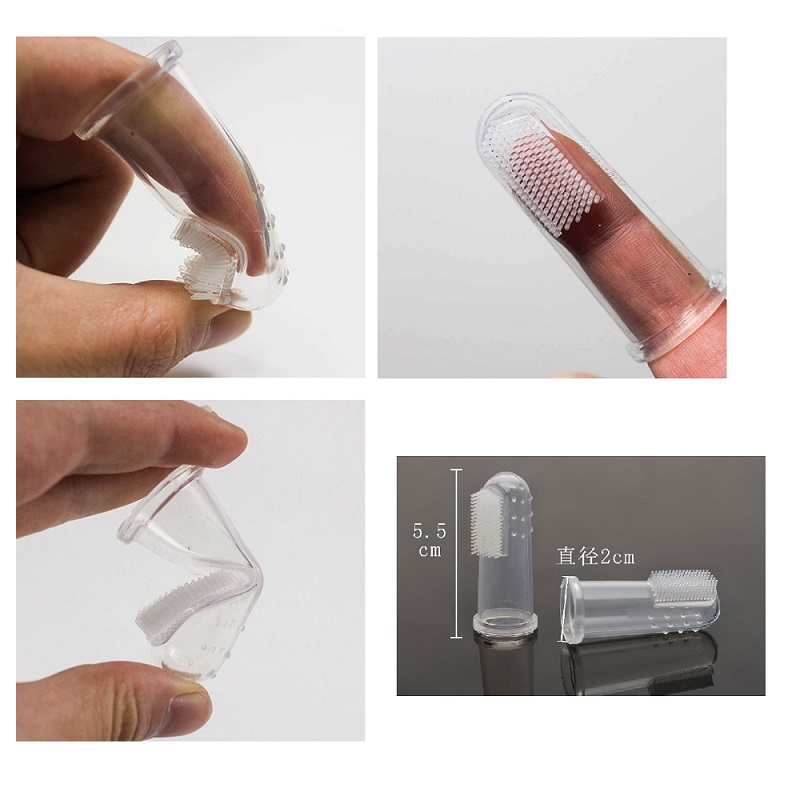 Dog Toothbrush Pet Finger Toothbrush Dog Toys Environmental Protection Silicone Dogs Cats Clean Teeth Pet supplies