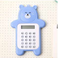Mini Digit Calculator Portable Cute Calculator Pocket Size 8 Display Cartoon  Bear Cute Creative Calculator Office Supplies