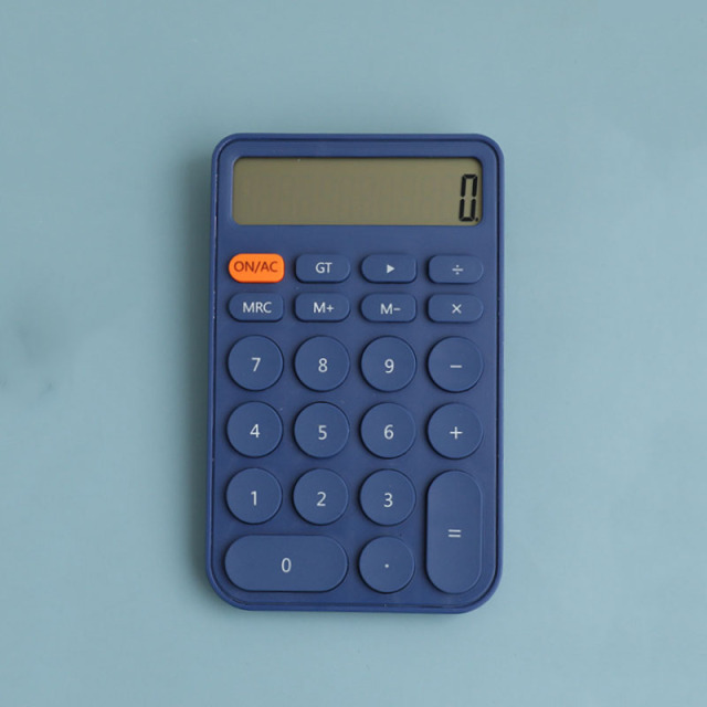 Fashion Candy Color Calculator Learning Office Calculator Accounting Mini Portable 12-digit Display Large-screen Calculator