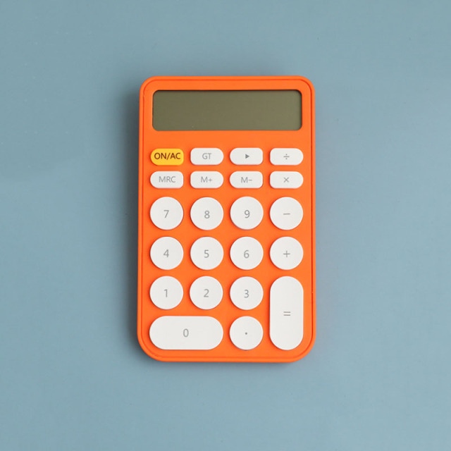 Fashion Candy Color Calculator Learning Office Calculator Accounting Mini Portable 12-digit Display Large-screen Calculator
