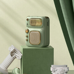 Portable Wireless Bluetooth Speaker Retro Mini Loudspeaker With Bluetooth Earphones Support FM TF Card HIFI Music Speaker
