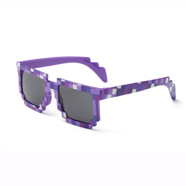 Cartoon pixel glasses Novelty Mosaic Cosplay toy sungalsses fashion children boys gift
