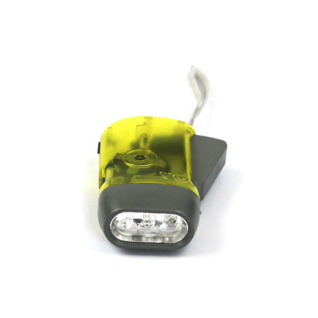 LED Hand Pressing Dynamo Crank Power Wind Up Flashlight Torch Light Hand Press Crank Camping Lamp Light For Outdoor Home