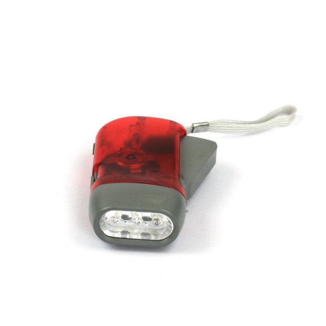 LED Hand Pressing Dynamo Crank Power Wind Up Flashlight Torch Light Hand Press Crank Camping Lamp Light For Outdoor Home
