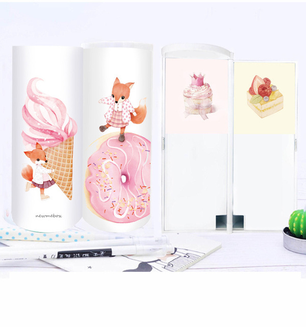 Creative Pencil Box Multifunctional with Mirror Calculator Large Capacity Pencil Cases for Boys Girls School Stationery Portable
