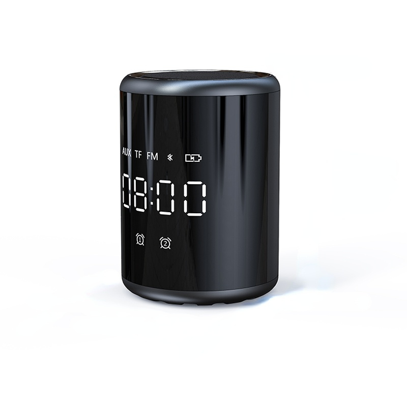 Portable Speaker Bluetooth Speaker Wireless Bluetooth Speaker Clock Display Alarm Clock Speaker Subspeaker