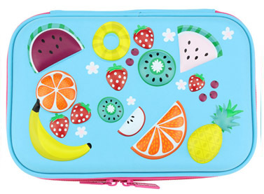 Student EVA Cute Fruit Pencils Case Cartoon Zipper Large Capacity Pen Bag Stationery Material Escolar School Office