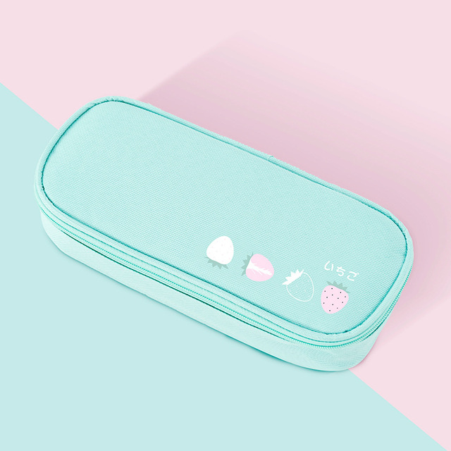 Portable oxford pencil case School supplies storage bag pencil bag student pen bag cute pen case kid Stationery bag
