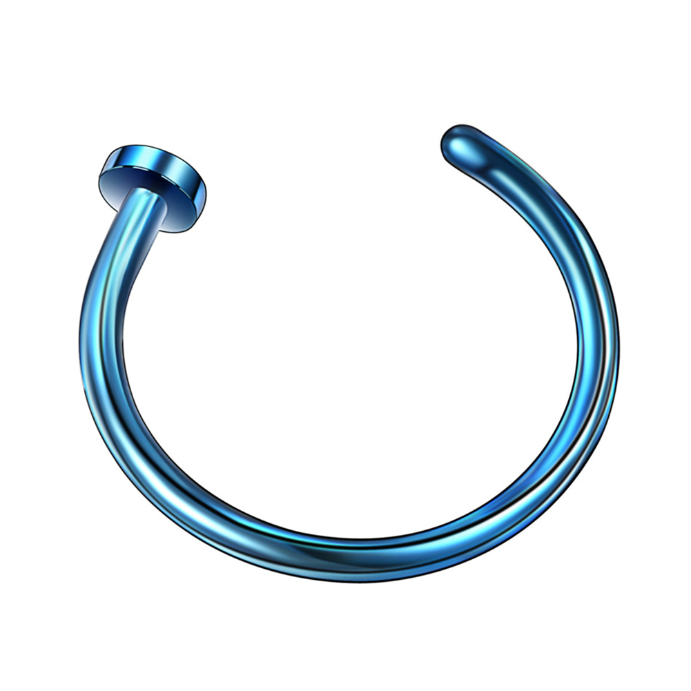 Fake Piercing Medical Titanium Nose Ring For Women Open Hoop Ring Type Hoop Piercing Stud Body Jewelry Accessories