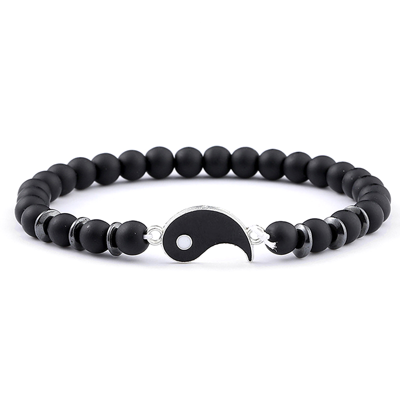 Couple Bracelets For  Men Best Friends  Paired Charms Beads Bracelet Fashion Jewelry Gifts