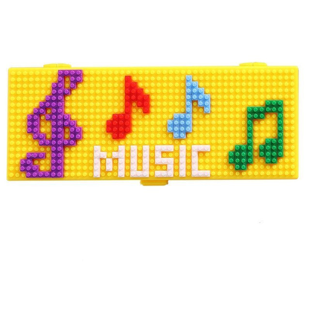 DIY puzzle cute pencil case Cartoon stationery box big pen case Intellectual Children pen box Handmade pen bag stationery gift