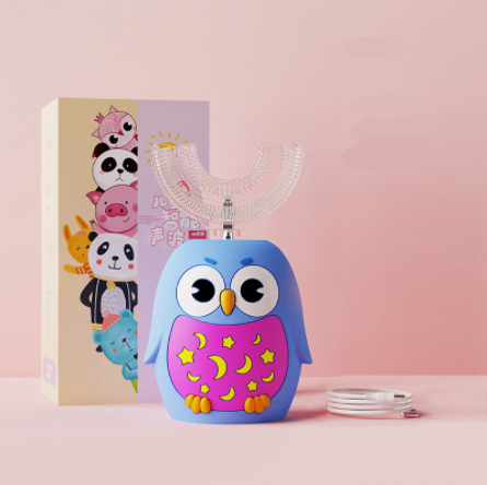 Smart U Sonic Toothbrush Silicone Electric Toothbrush Kids Waterproof Electric Tooth Brush Baby U-Shaped Toothbrush