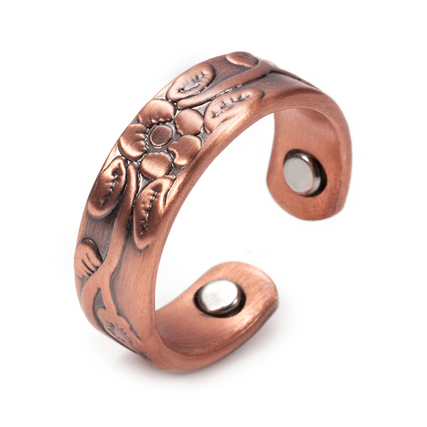Rings Magnetic Vintage Adjustable Open Cuff Ring Simple Wedding Engagement Rings for Women