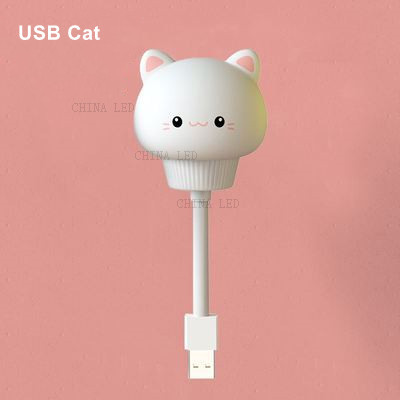 USB Night Light LED Chlidren Cute Cartoon Night Lamp Bear Remote Control for Baby Kid Bedroom Decor Bedside Lamp Christmas Gift