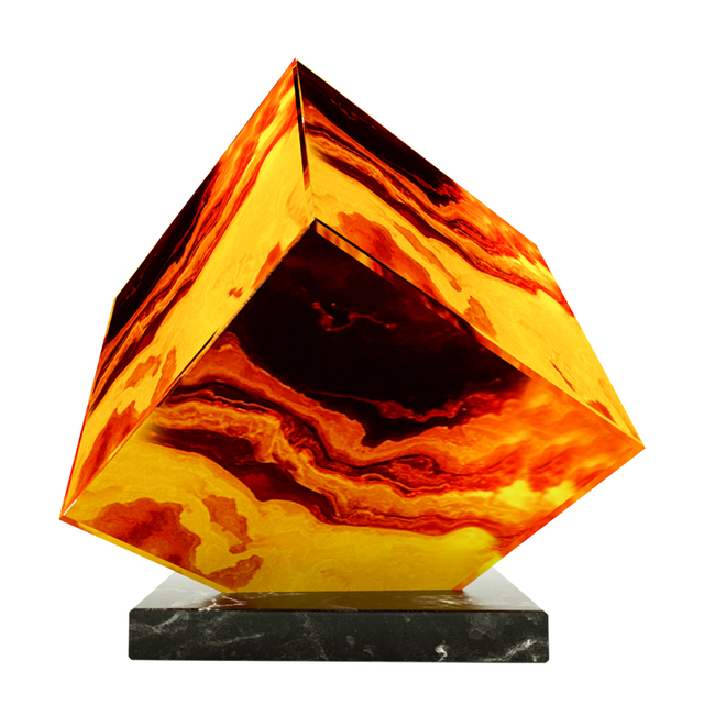 Creative Retro Onyx Marble Table Lamp Modern Simple Living Room Bedroom Bedside Lava Lamp Decoration Volcanic Rock Night Light