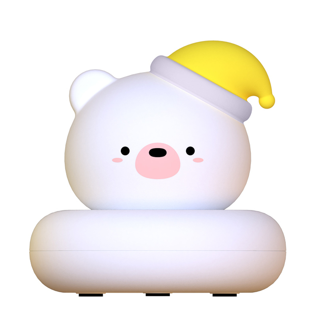 Children's Night Light Bear Rabbit Baby Nightlight Cute For Home Bedroom Kid USB Cartoon Led Lamp Christmas Gift